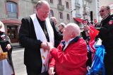 2011 Lourdes Pilgrimage - Archbishop Dolan with Malades (134/267)